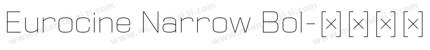 Eurocine Narrow Bol字体转换